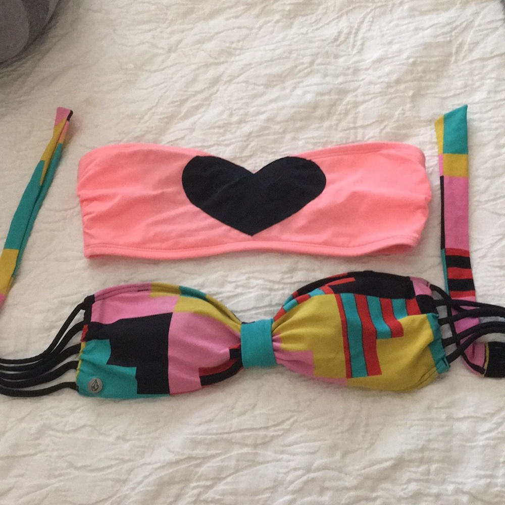 Cute strapless swimsuit tops👙👙